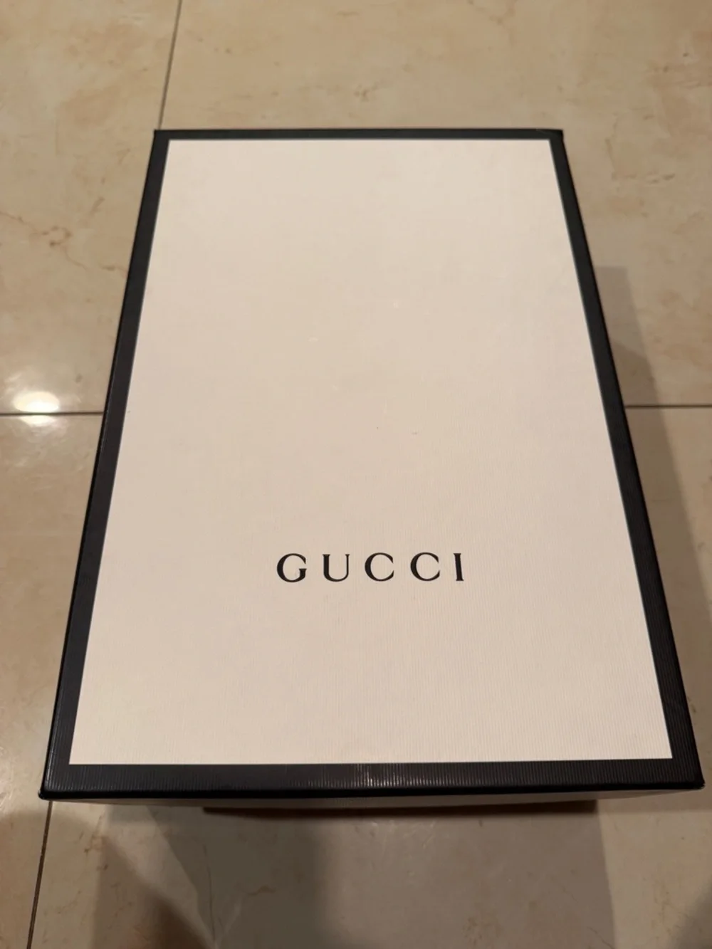 Gucci Navy Wool Slip-On Mule with Red GG Pattern and Gold Horsebit Size 7 UK - Picture 7 of 8